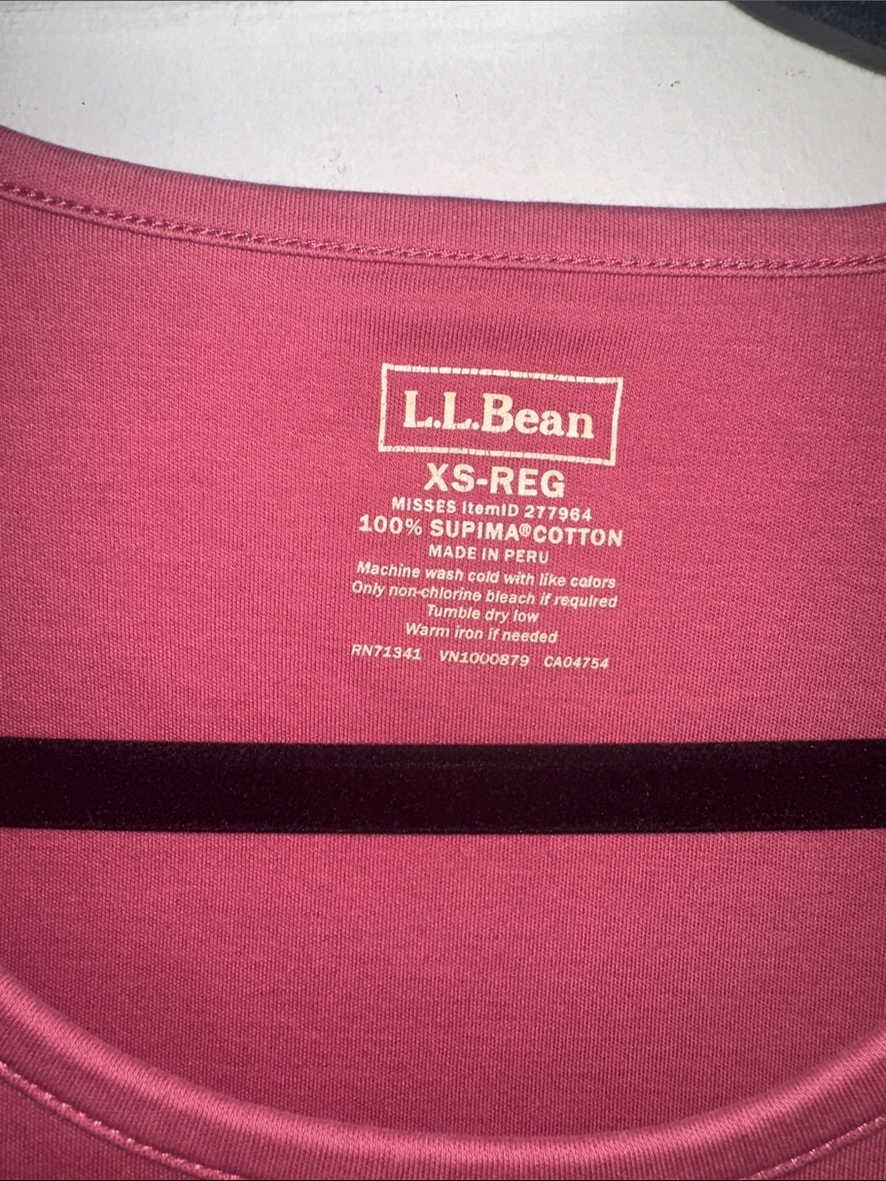L.L. Bean Scoop Neck T-Shirt - Picture 2 of 3